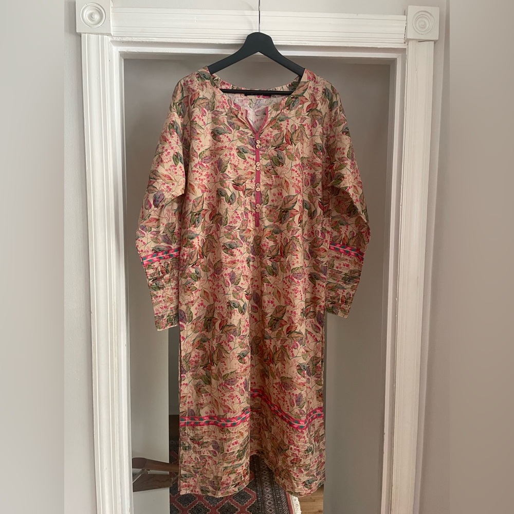NWT Image Brand Cotton Pastel Print Kurta/Kameez